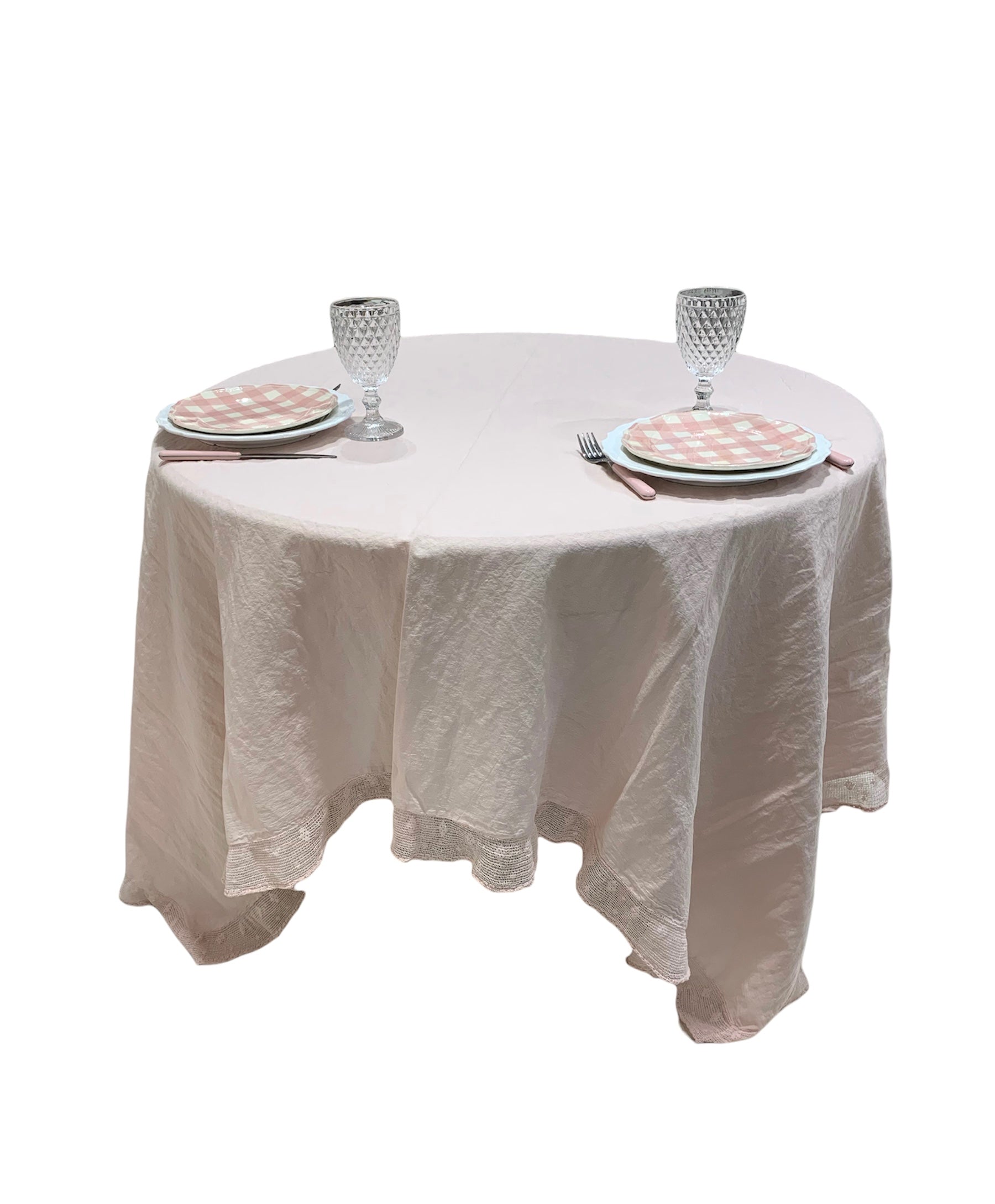 Toalha de mesa retangular Rosa